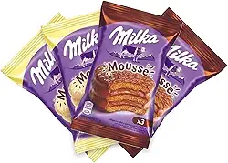 Alfajor Millka Mousse Clasico Importado Mix 2 Sabores Cx/ 4un