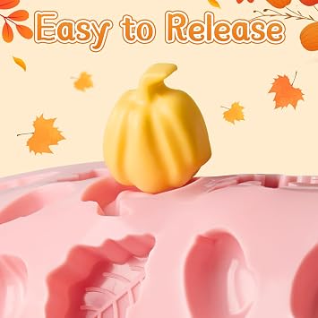 JOERSH Mini Fall Silicone Chocolate Molds, 2Pcs, 36-Cavity