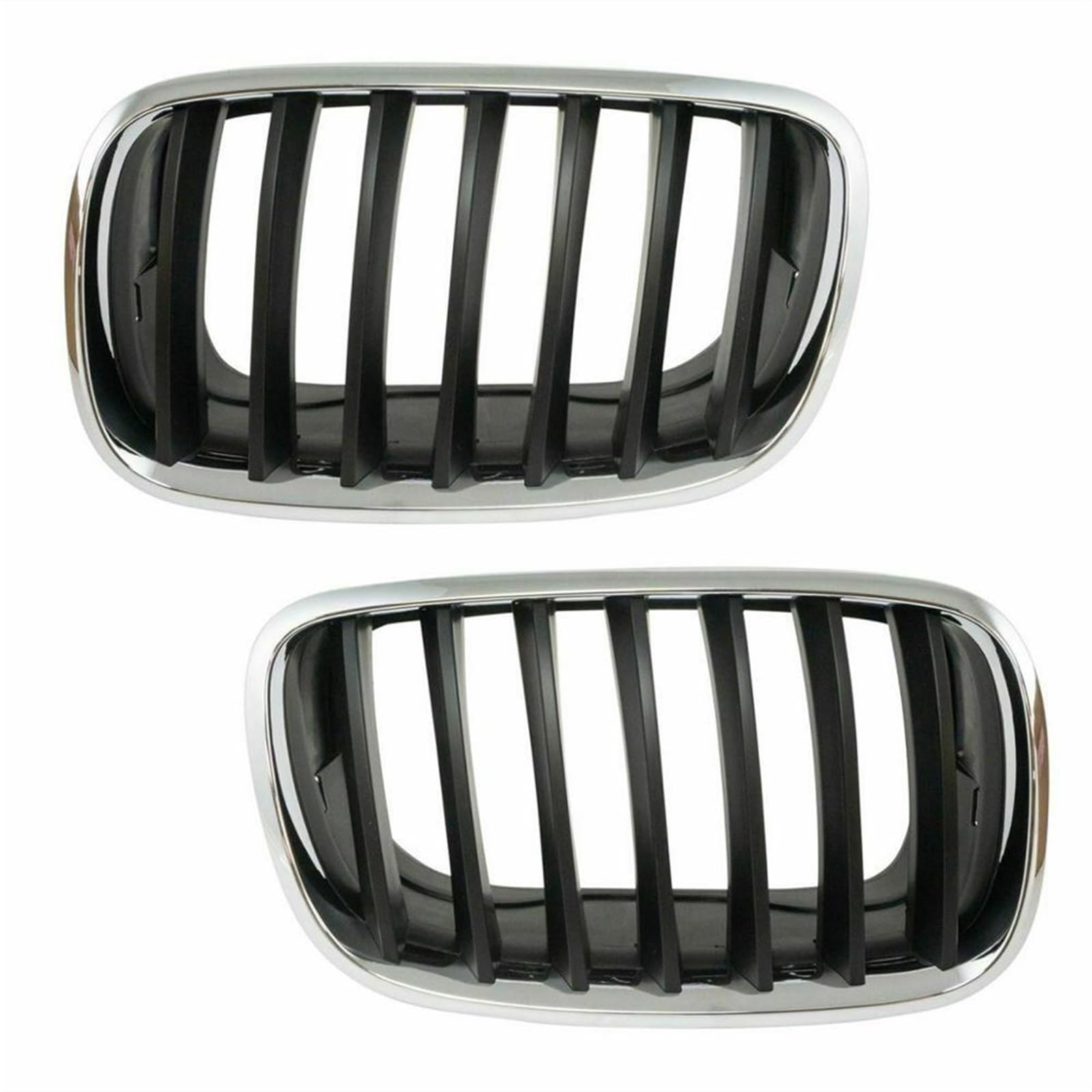 Auto przednia chromowana kratka grill chłodnicy, dla BMW, dla X5 E70 2006 2007 2008 2009 2010 2011 2012 2013 51137157687 51137157688 Przednie grille samochodowe