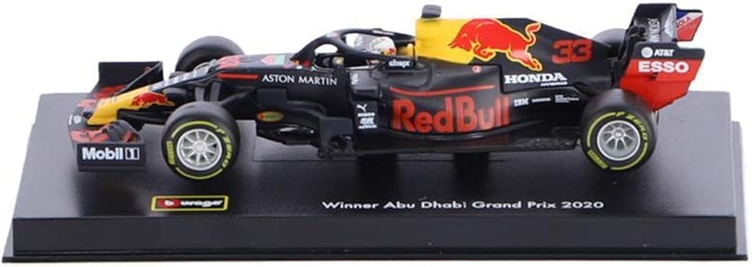 Bburago 18-38053 Compatible with Red Bull Honda RB16, No.33, Aston Martin Racing, Formula 1, GP Abu Dhabi, with Driver Figure, Ver-stappen, 2020, 1:43, Finished Model