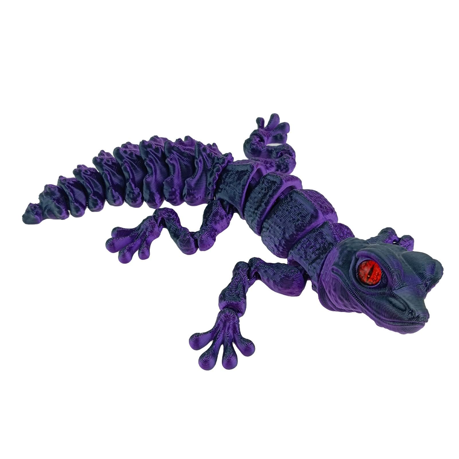 DHSBGWSX – Jouet Lézard En Caoutchouc TPR – Réaliste 17 Cm Bleu Clair – Animal Reptile éducatif – Cadeau Enfant