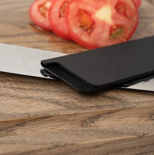 Miniatura 11 de Restaurantware Protector de cuchilla de plástico negro para cuchillos, se adapta a Santoku y cuchillo de chef, 8.5 x 2 pulgadas, forro de fieltro, a