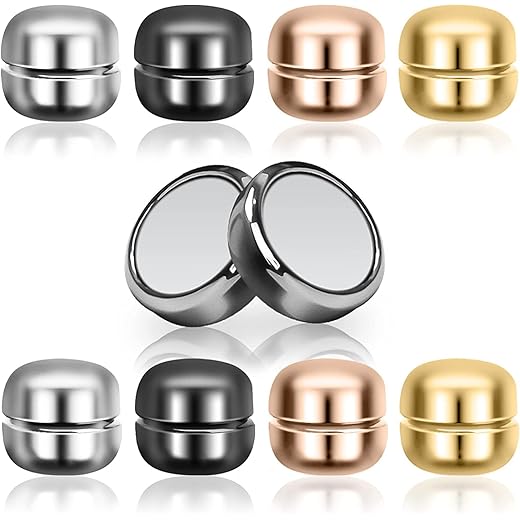 Glossy Magnetic Brooch Set of 4