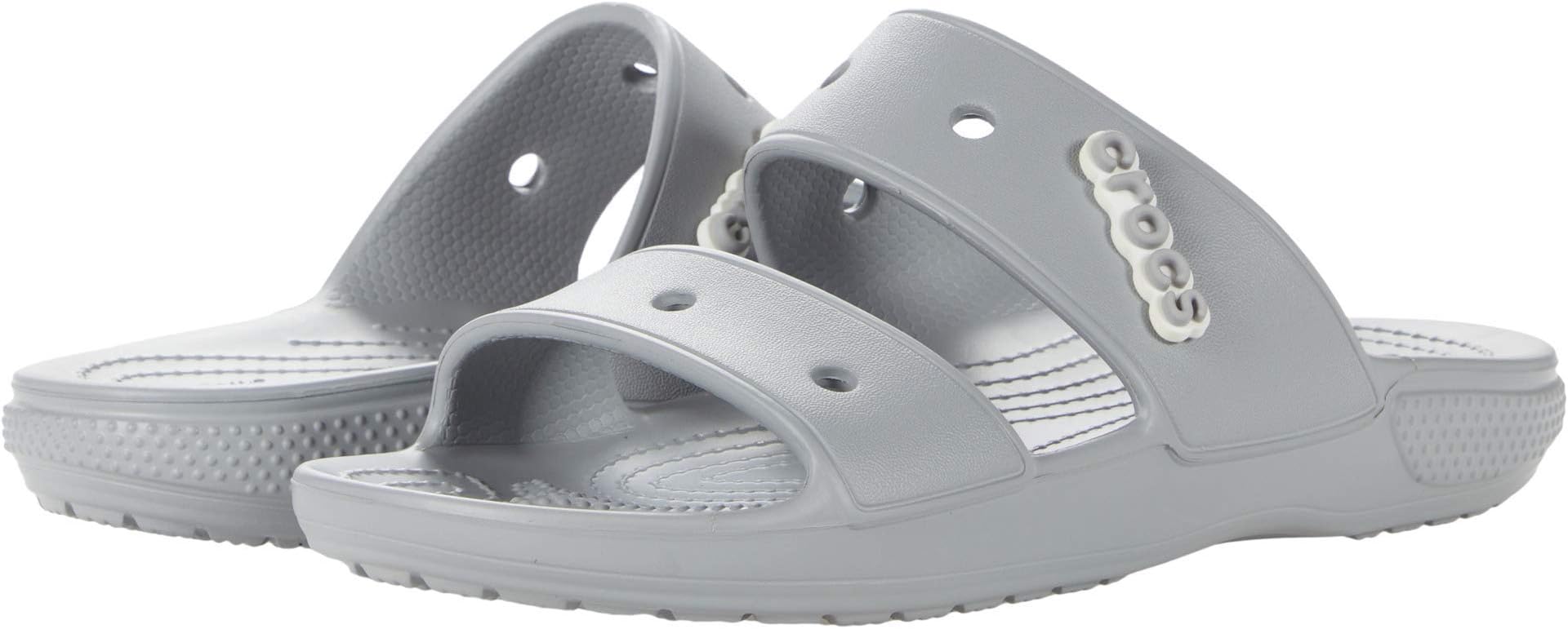 Classic Crocs Sandals 206761, ligjt grey, 8 Women/6 Men