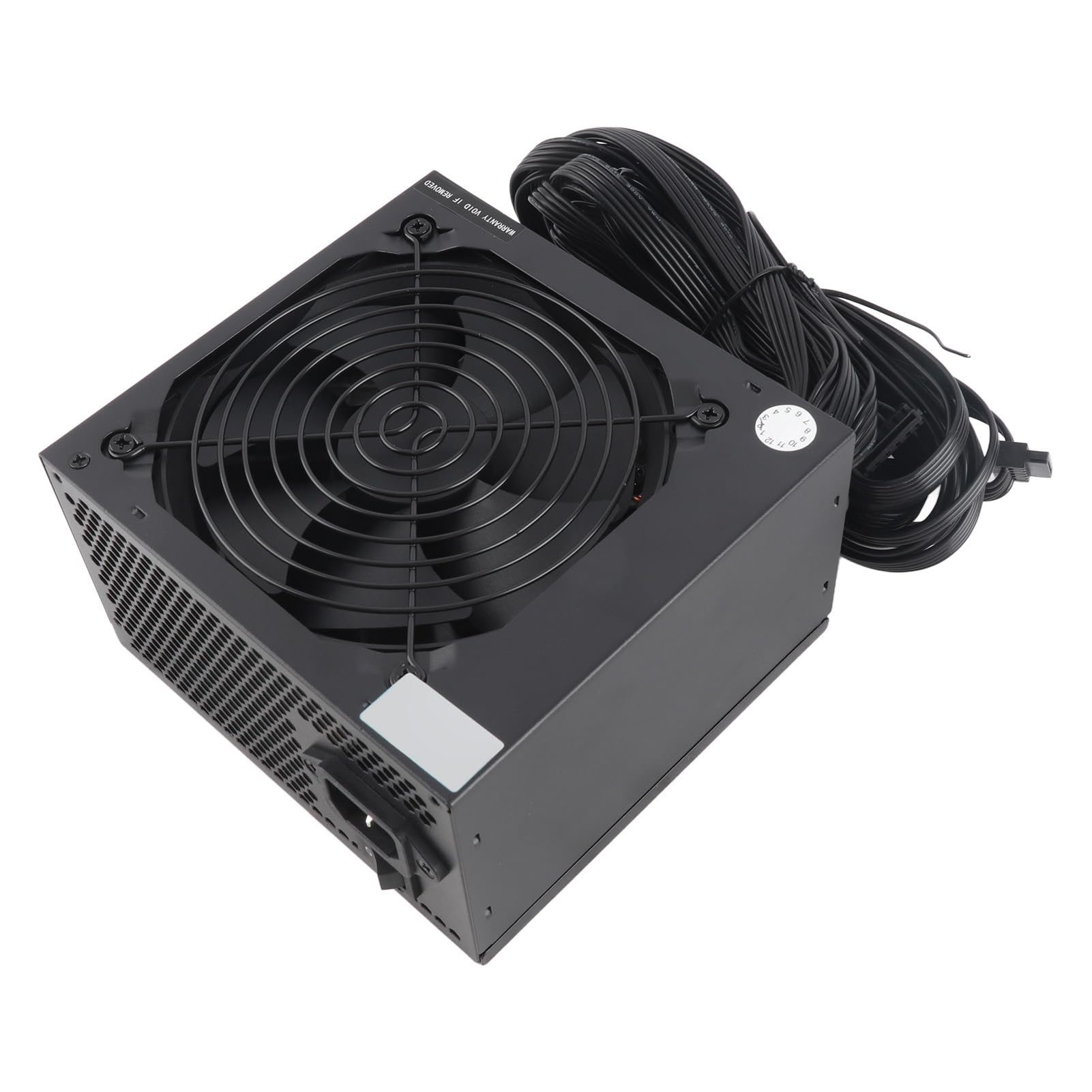 Zasilacz Komputerowy ATX o Mocy 550 W z Cichym Wentylatorem 120 Mm, Aktywny Zasilacz do Gier PFC do Obudowy Komputera Stacjonarnego, Obsługa Multi-Guard, Kompatybilny z Okablowaniem Tylnym,