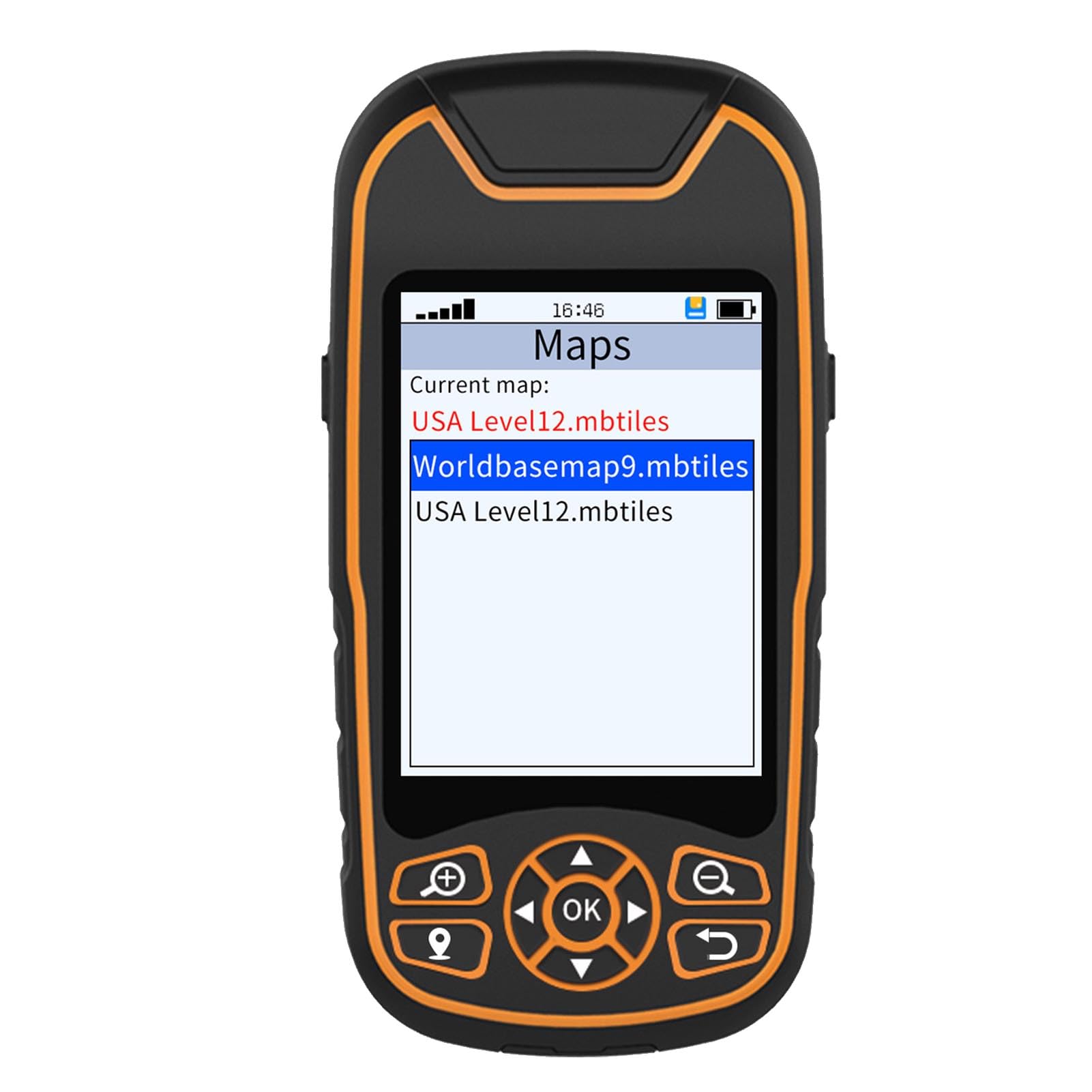 Gedourain Instrumento de Topografía Terrestre GPS GNSS de Mano con Soporte Satelital Avanzado para Acampar y Caminar, Medidor Terrestre GPS con Pantalla de 3,2 Pulgadas para Necesidades Agrícolas