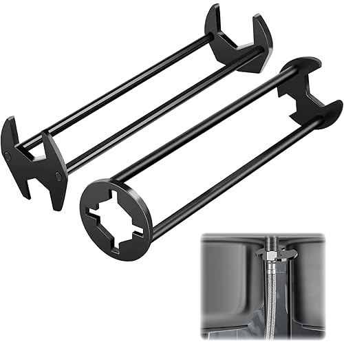 Basin Wrench, 2026 New Multifunctional Sink Wrench Faucet Tool Plumbers Tool for Under Basin Sink Tight Spaces Kitchen Bathroom Home