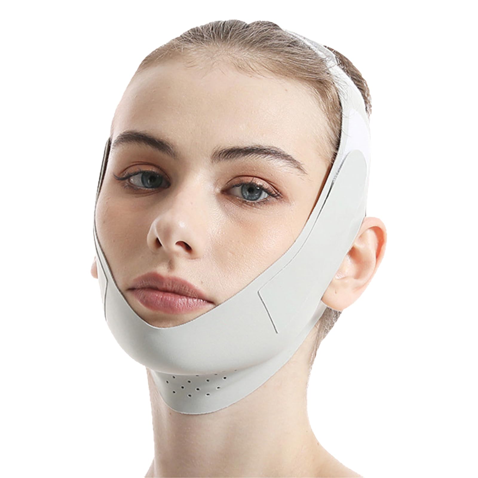 Gipnva Chin Strap for Skin Firming & Tightening, Reusable Double Chin Reducer, V-Line Face Lifting Chin Mask for Women & Men