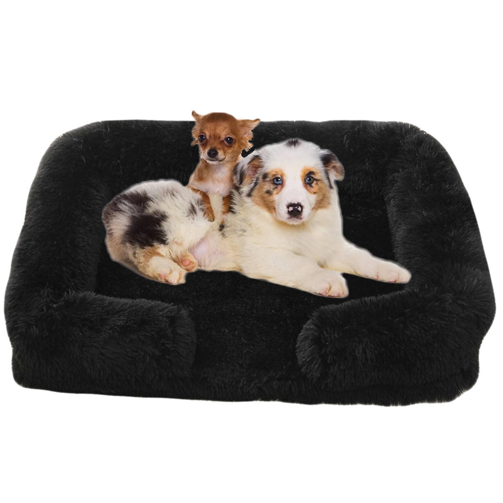 WTZHHK Dog Bed Dog Couch for Small Dogs, Medium, and Large Size Dog - Removable Washable Cover (Color : Black, Size : XXL)