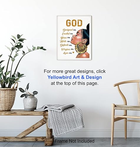 Miniatura 6 de African American Art - Black Art - spiritual Religious Wall Decor - Black women - Inspiration Christian Gifts for Women, African Americans Black