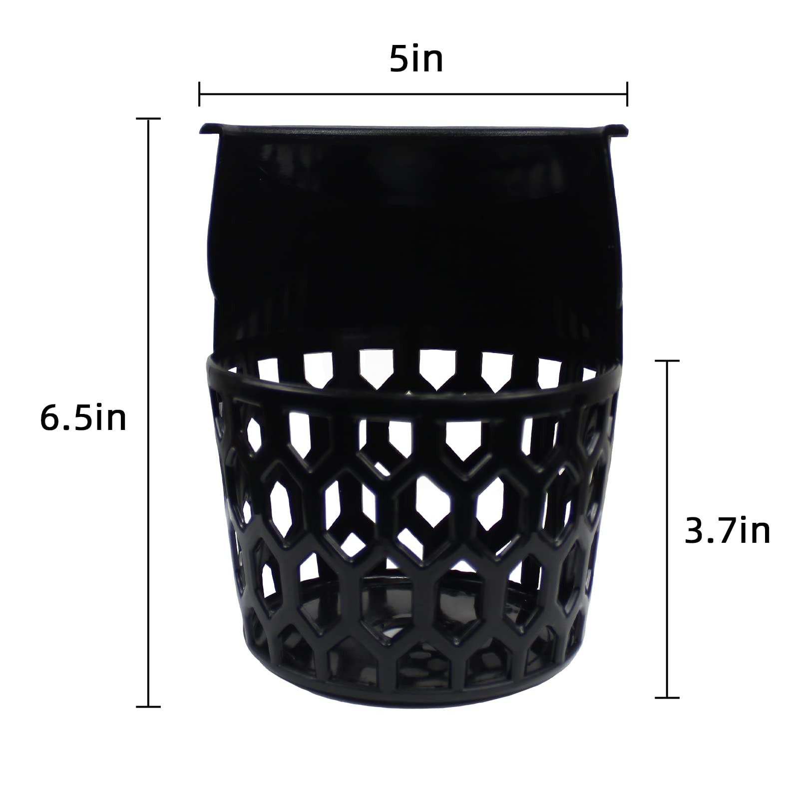 PolyMath 6 Tasche per tavoli da Piscina, in plastica, per Biliardo, Colore Nero
