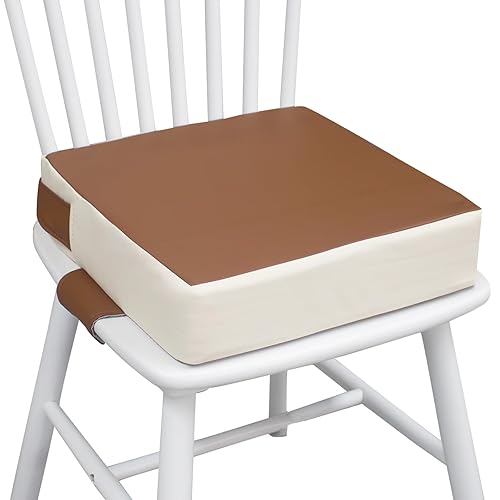 Asiento elevador para niños pequeños, comodidad mejorada, fácil de limpiar, antideslizante y apto para viajes (marrón)