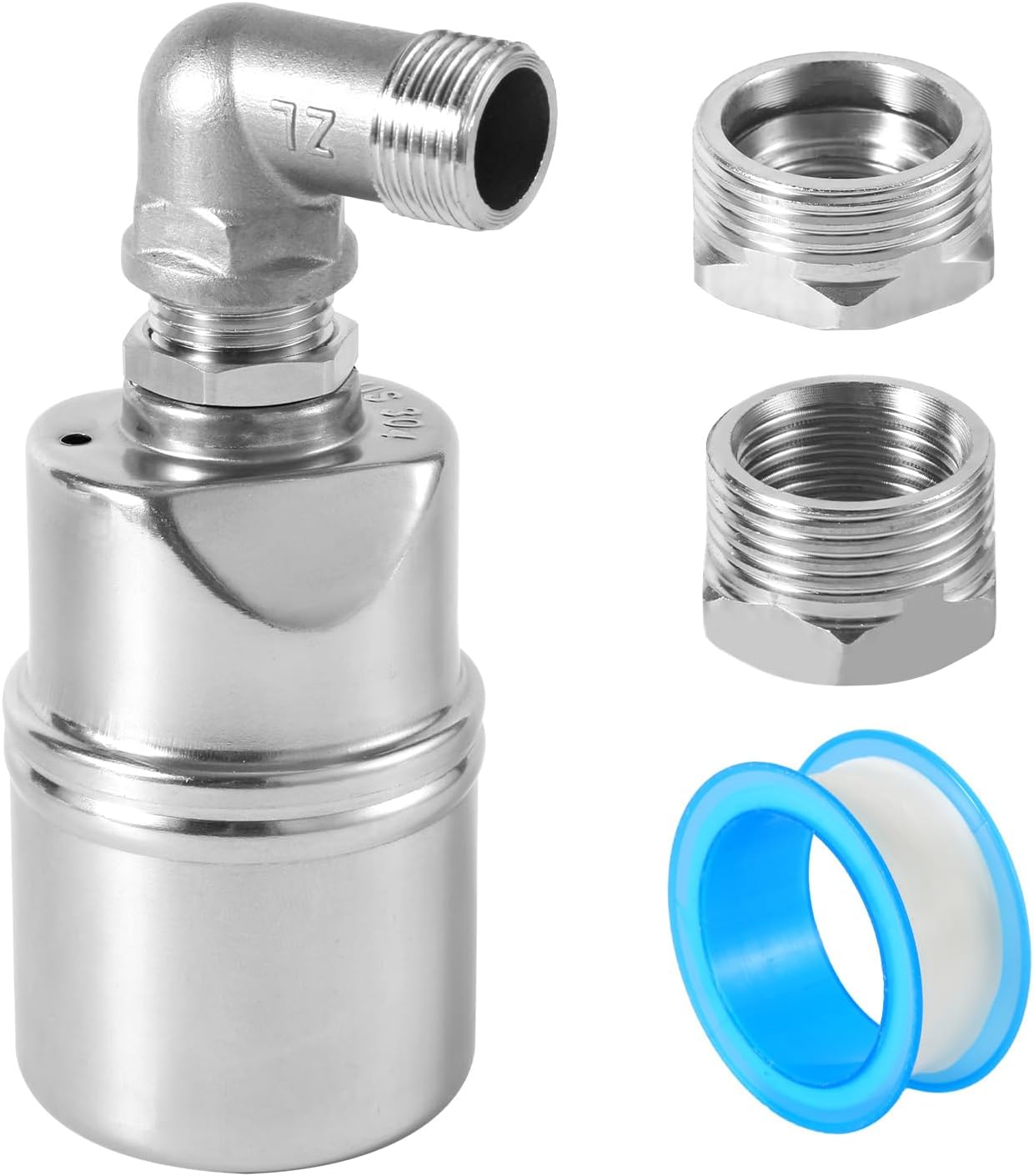 1/2" 3/4" 1" Automatic Float Valve, Stainless Steel Water Level Control