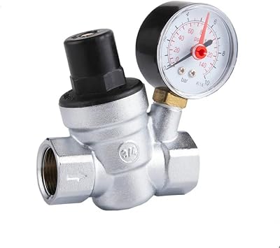 3/4"" DN20 Brass water pressure regulator withGauge,pressure maintaining valve,Tap water pressure reducing valve