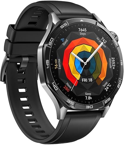 HUAWEI Watch GT 5 46 mm Smartwatch, Stylish Design, New Running and Cycling Mode, Health Monitor, 14 Days Battery Life, iOS and Android, Black - 2