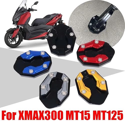Miniatura 2 de Motorcycle Side Stand pad for Y&AMAHA X-MAX Xmax 300 XMAX300 MT15 MT-15 MT125 MT-125 Accessories Kickstand Foot Side Stand Enlarge Extension Pad