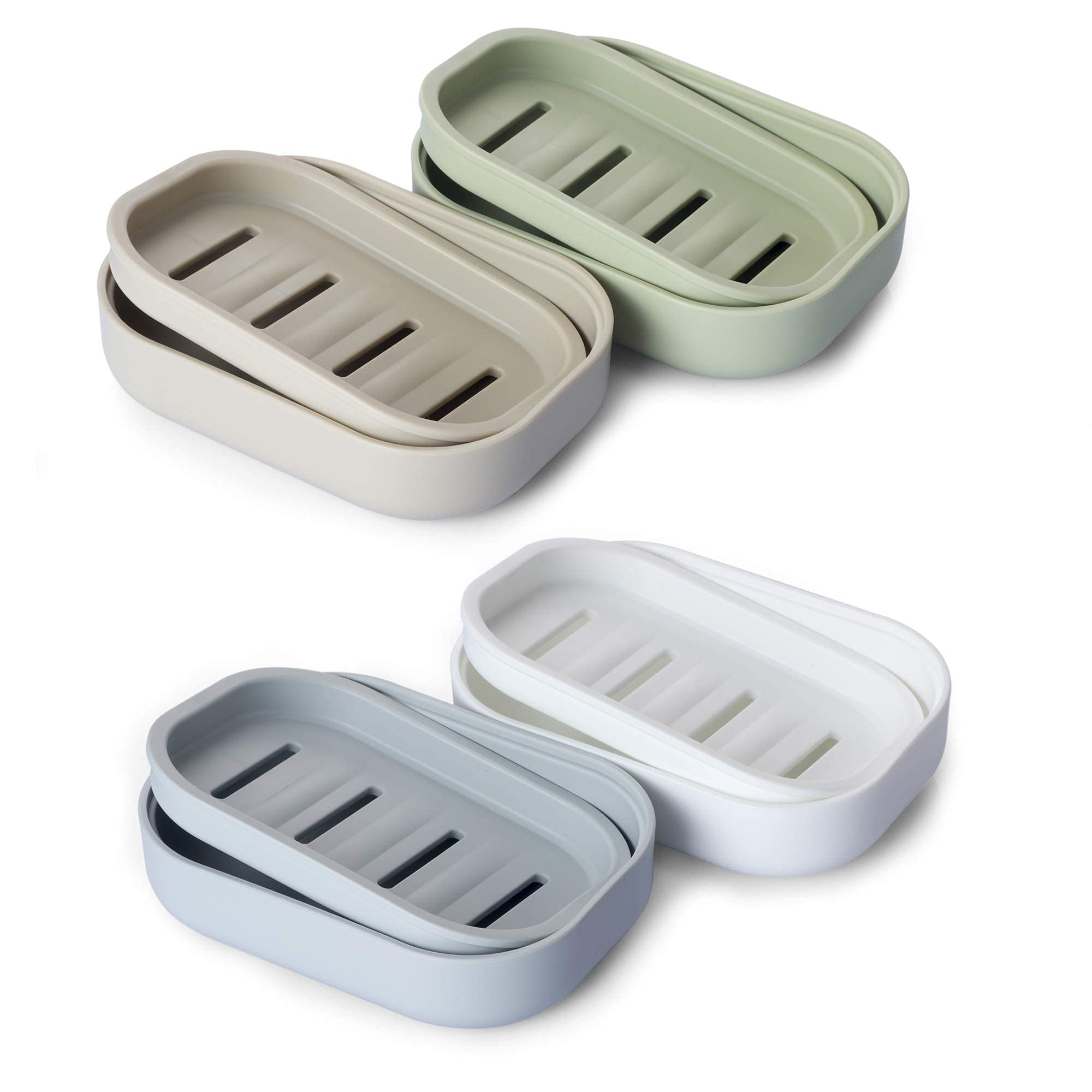 Uviviu PP Plastique Savon Boîte à savon le savon sec un nettoyage facile d'évacuation Uviviu PP Plastique Savon Boîte à savon le savon sec un nettoyage facile d'évacuation