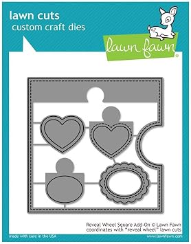 Lawn Fawn - Lawn Cuts - Dies - Reveal Wheel - Square Add-On