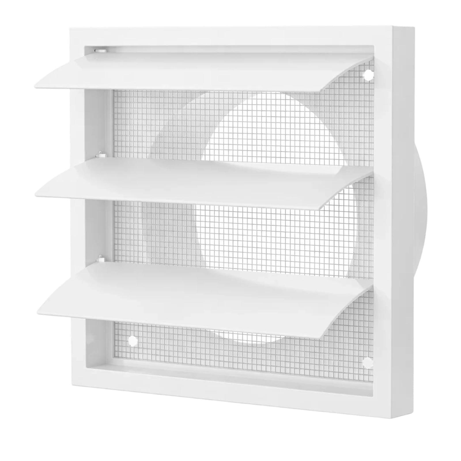 140 x 140 mm Wall Vent Cover, Extractor Fan Vent Cover, Air Vent Covers for Walls with Insect Screen, Tumble Dryer Vent Kit Accessory,
