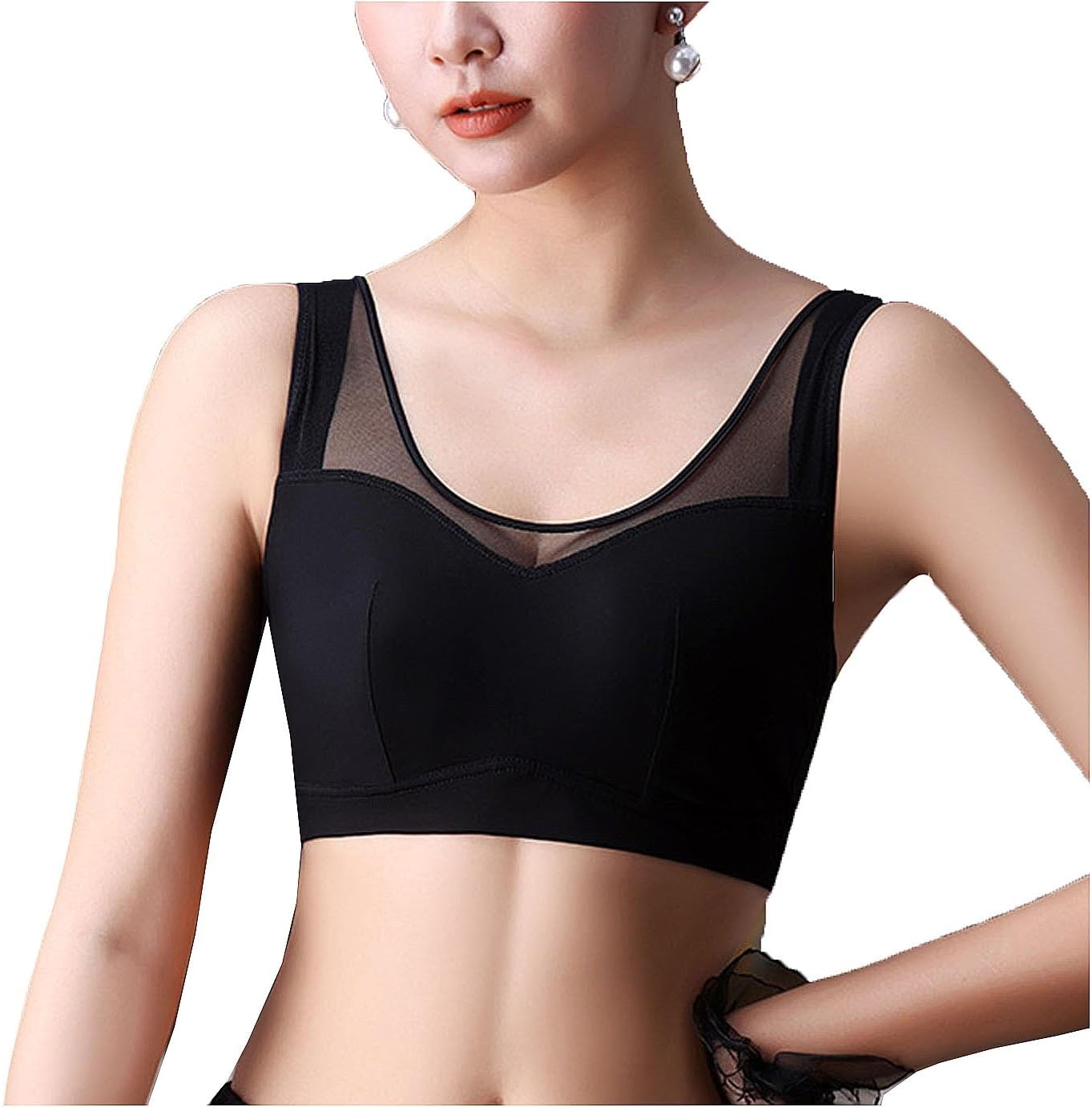 Women's Compression Mastectomy Pockets Wireless Post-Surgery Cotton Bralette Bra Breast Prosthesis Forms Daily Bra