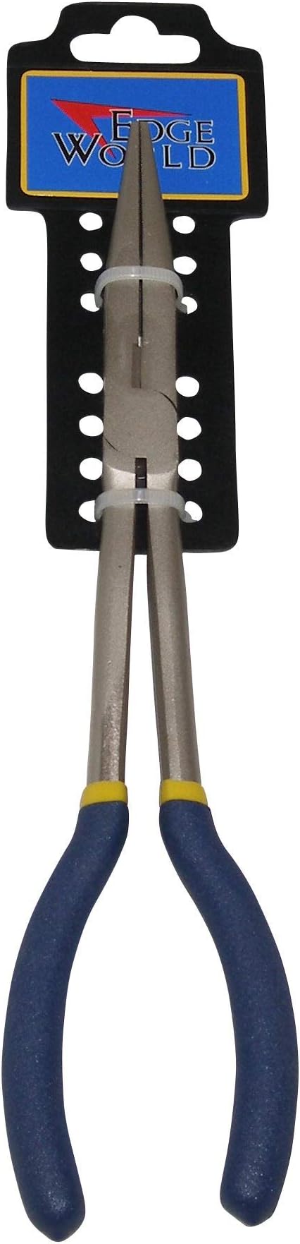 Edge World Fishing 11-inch Long Reach Needlenose Pliers - Blue/Grey