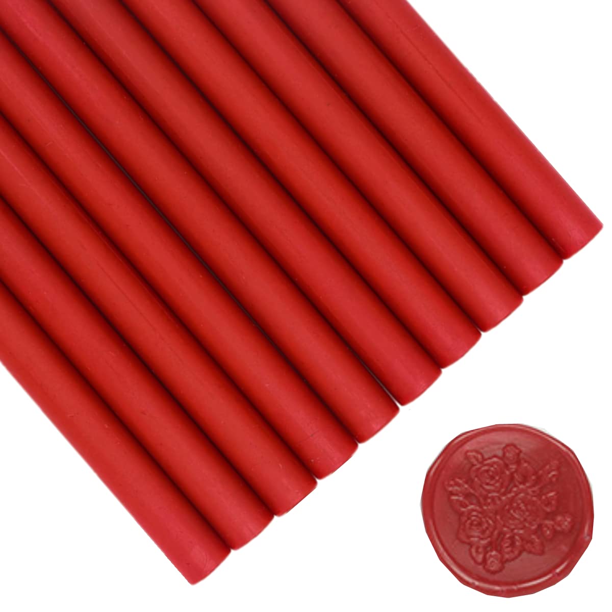 Kit Cire à Cacheter 20 Bâtons + Pistolet à Colle - Pour Invitations Mariage, Cartes, Emballages