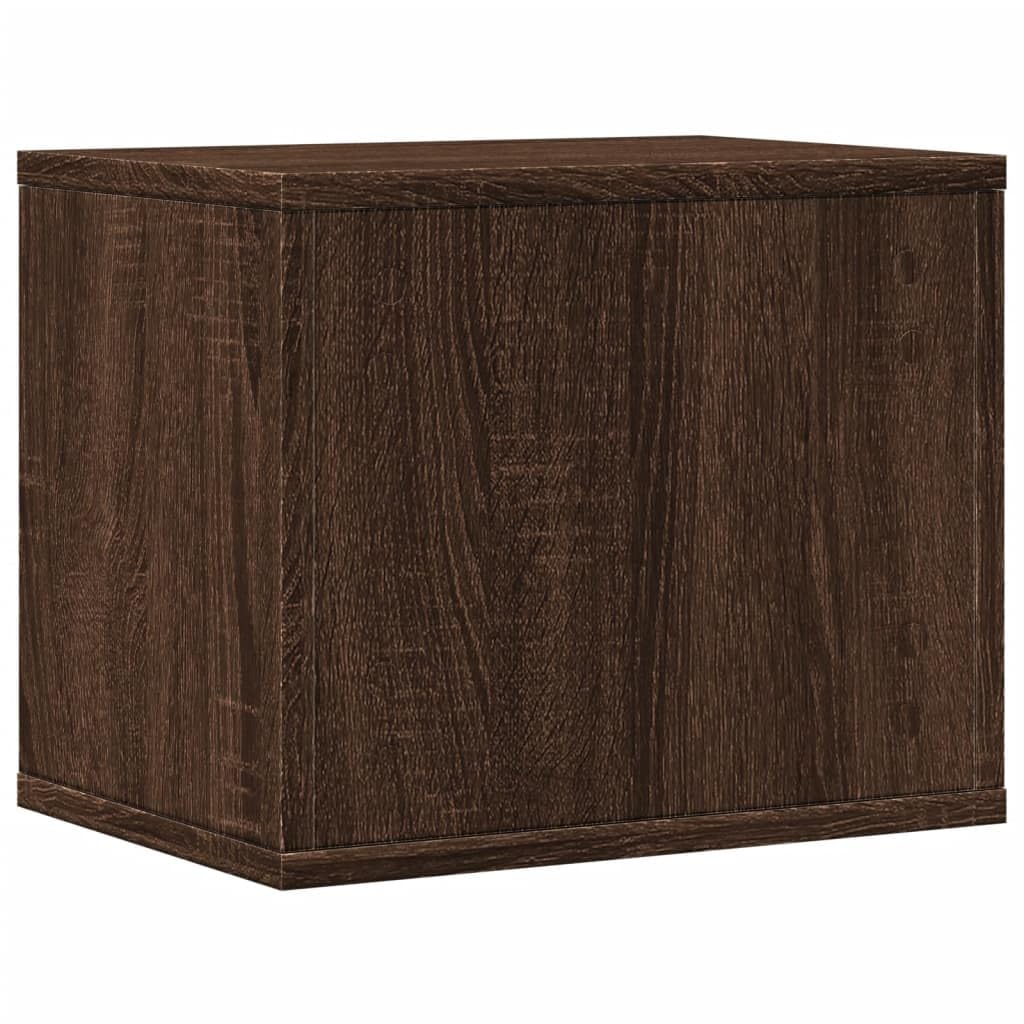 Organizer Scrivania Rovere Marrone 36x26x29,5 Legno Multistrato,Organizer da Scrivania,Portaoggetti da Scrivania,Organizer da Scrivania-848051