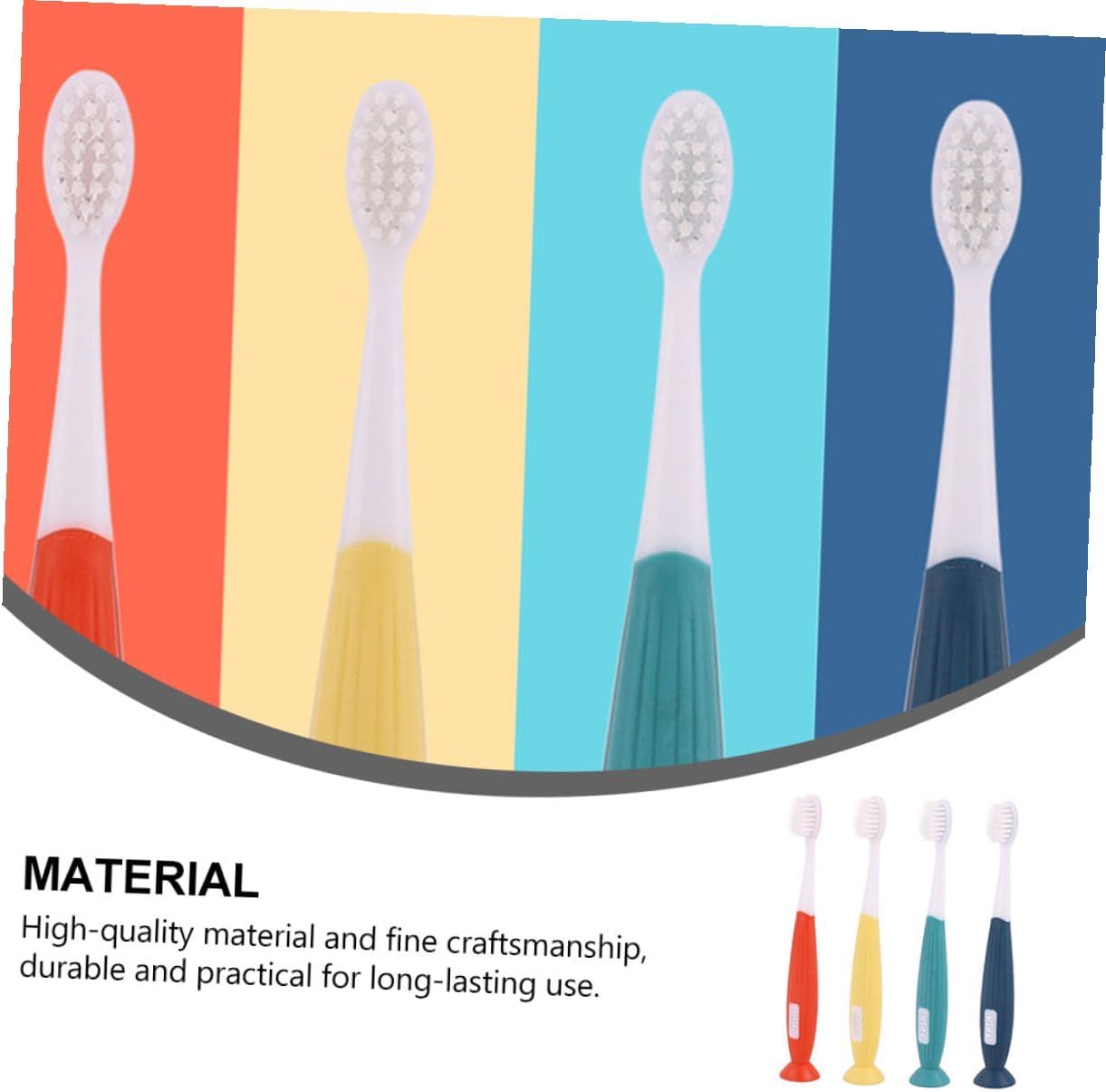 FUOYLOO 4pcs Toothbrush Soft Bristles Gentle Manual Teeth Cleaning Brush for Boys Ages with Cartoon Design Safe Oral Care Tool for Home Travel