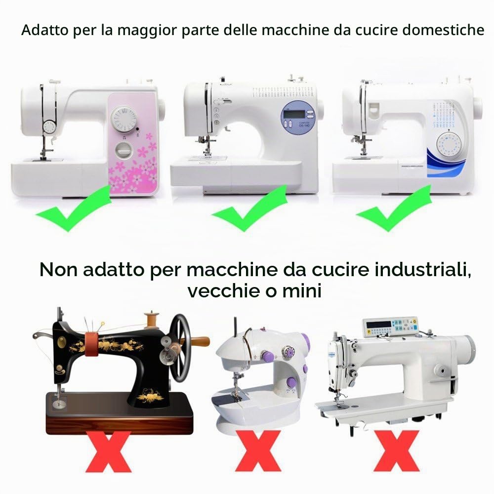 Set di 32 piedini premistoffa per macchina da cucire Brother Singer Domestic Janome 32pcs