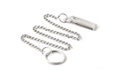 Key-BAK Pocket Chain Belt Clip Key Chain Accessory with 1.125 inch Split Ring, 19 inch Chain, Chrome (0307-403)