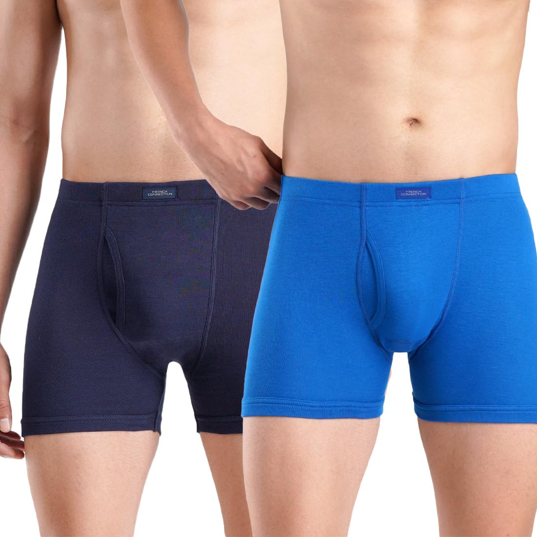 french connection Regal Oxford,Men's Long Trunks Pack of 2-picture-38