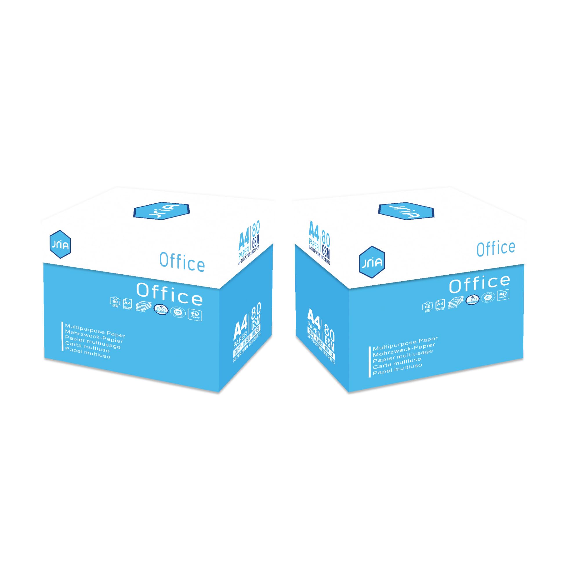 Basic Druckerpapier DIN A4 80g Weißes Universal Office Paper Kopierpapier Ideal für Büro und Heim (10 Ries | 5000 Blatt)