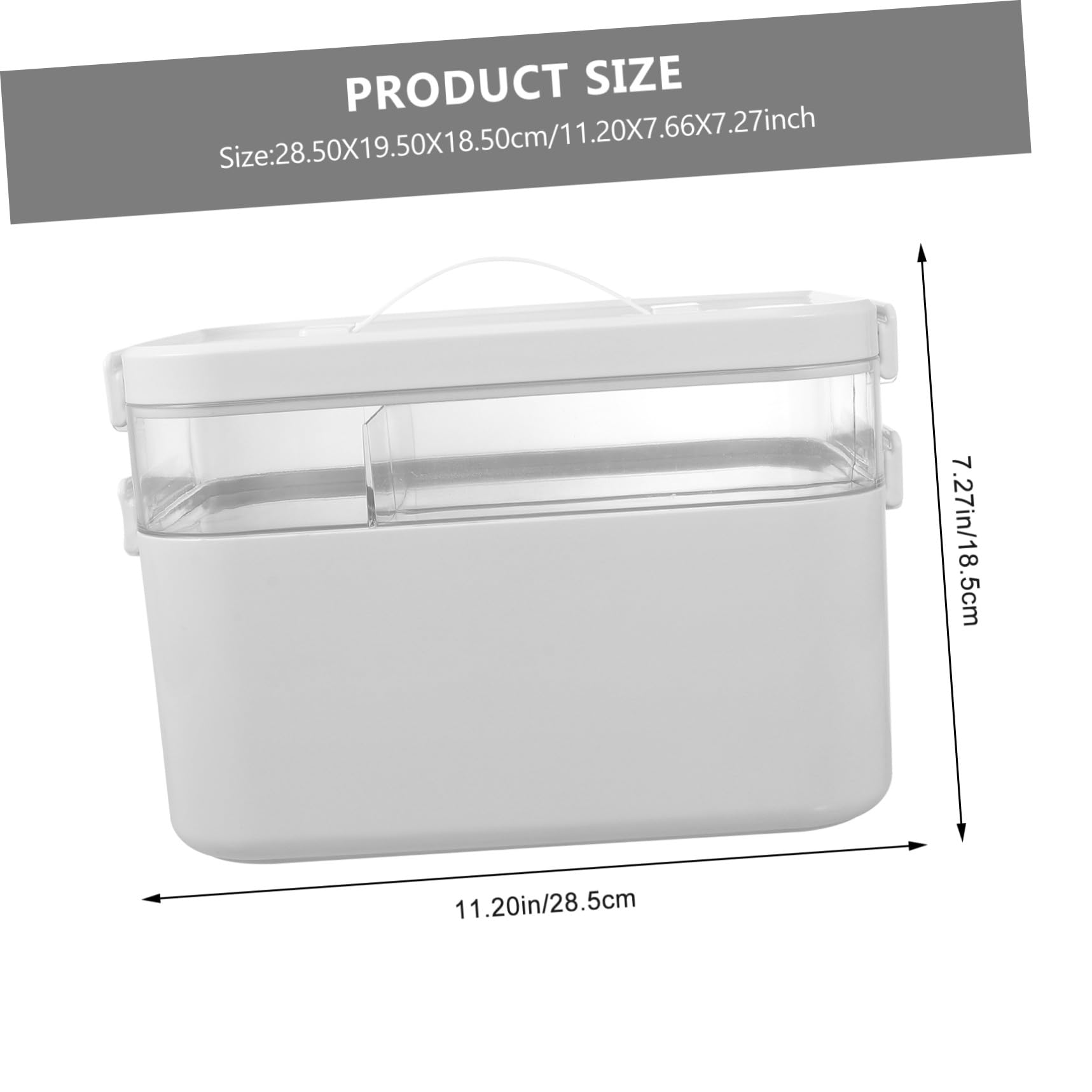 Scatola Porta Medicine Casa Capacità Contenitore Versatile per Farmaci Organizzatore per Ufficio e Casa Custodia Portatile Resistente e Durevole