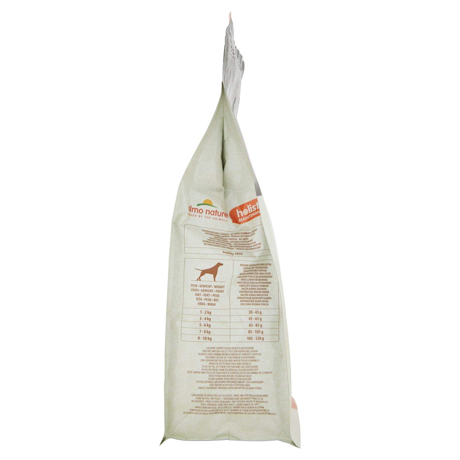 almo nature Holistic Maintenance XS-S, Crocchette per Cani Adulti con Salmone Fresco - Sacco da 2 kg (Confezione da 2)
