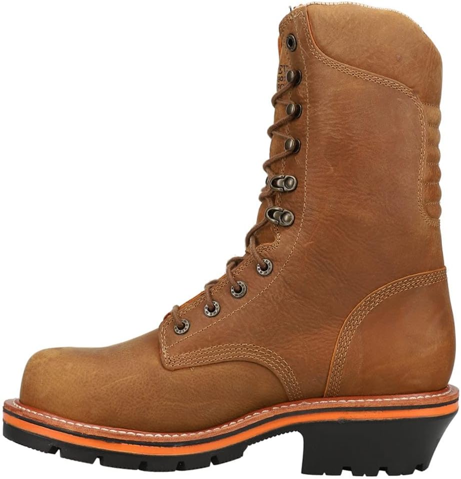 Chippewa Men's Thunderstruck 10" Waterproof Insulated Lace-Up Work Logger Boot Tan 8 D(M) US