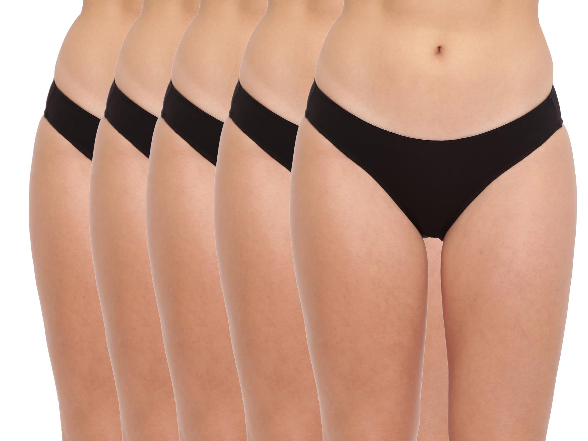 la intimo BASIICS Grace Well Antimicrobial Bikini Brief Panty for Women (Pack of 5)-picture-21