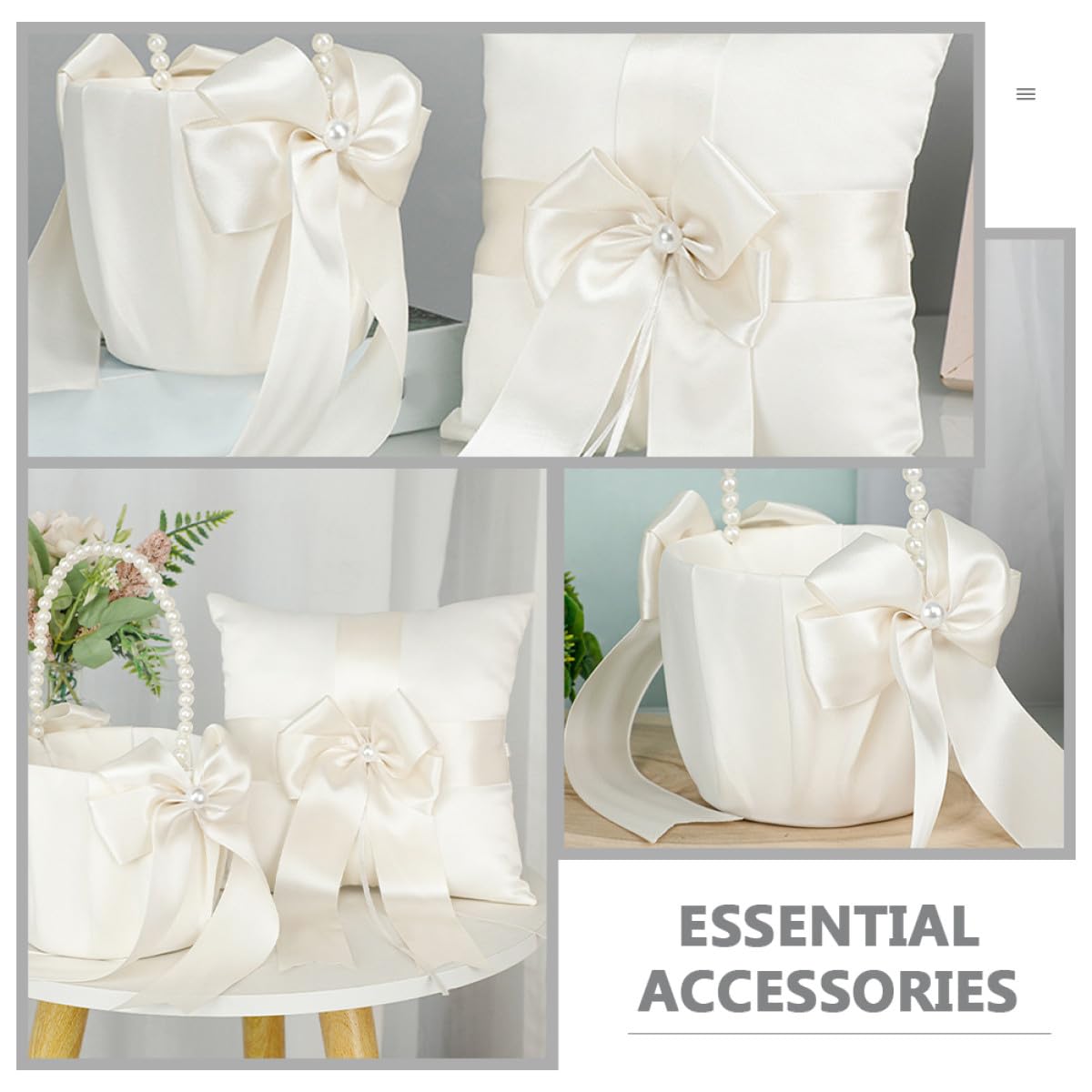 Eheringkissen Blumenkorb für Blumenmädchen für Hochzeit