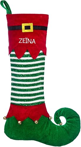 Miniatura 13 de Personalized Christmas Stockings Custom Family Name Christmas Stocking 19" Xmas Stocking for Kids Holiday Family Big Stocking for Christmas Party