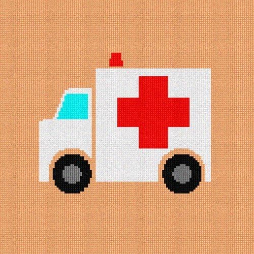 Ambulance (Large) Needlepoint Canvas