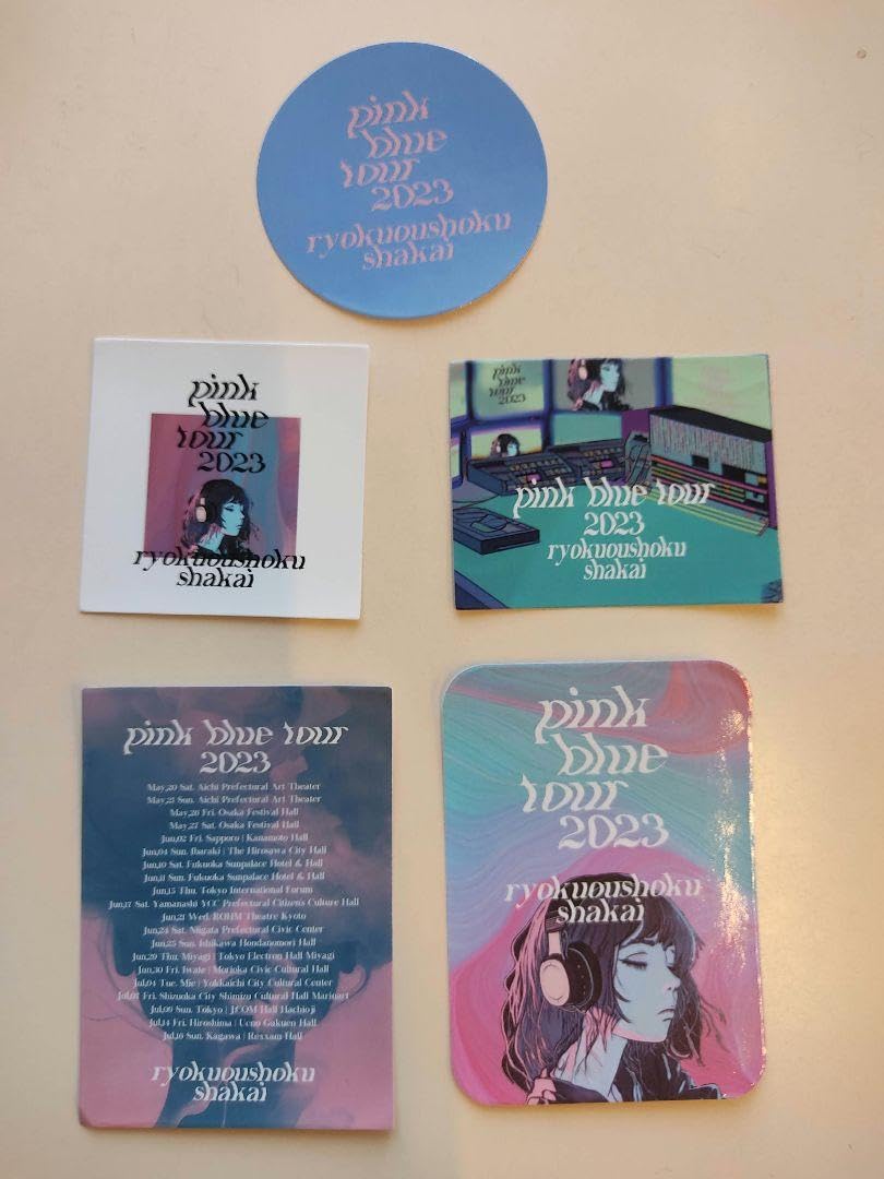 Amazon.co.jp: 緑黄色社会 リョクシャカ グッズpink blue tour 2023