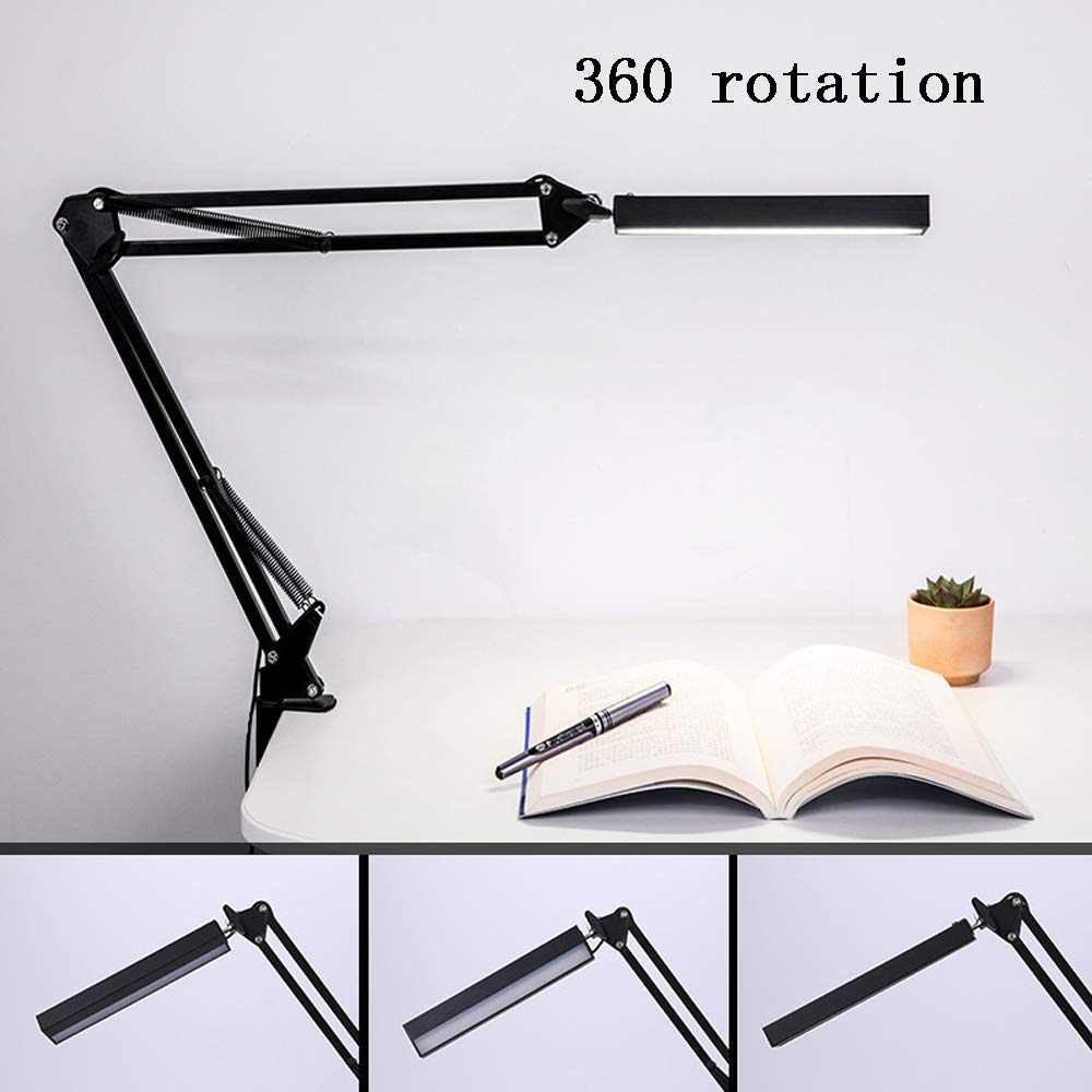 Lampada da tavolo a LED, Lampada da tavolo pieghevole, Lampada da comodino Clip on, Luce notturna regolabile Luminosità, Lampada da tavolo regolabile, Lettura, Rilassamento, Prima di coricarsi