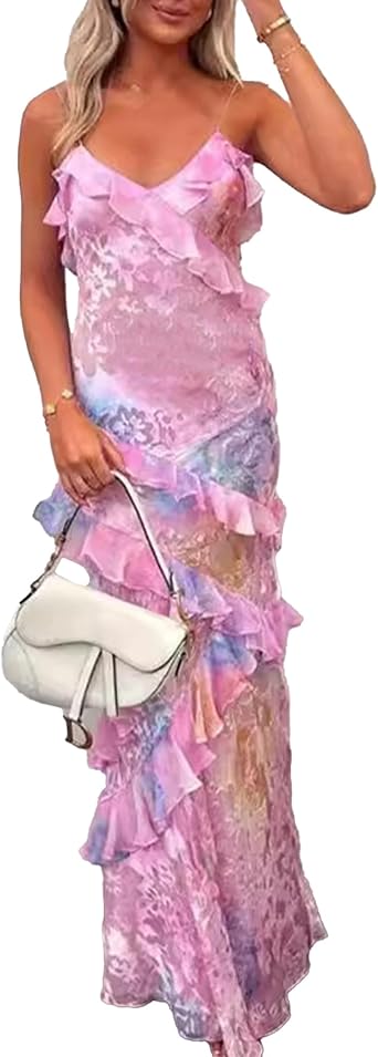 Women Summer Elegant Sling Midi Ruched Bodycon Dress Solid Color Backless Slim Party Cocktail Dresses