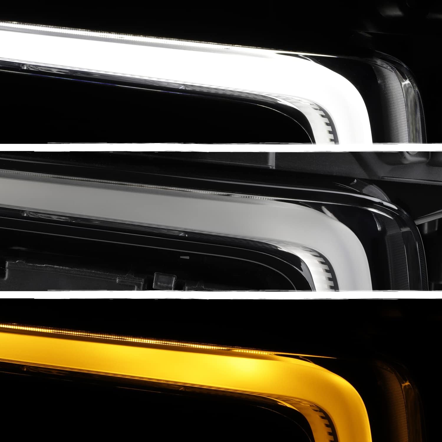 AKKON - Fit 2021-2024 Chevy Tahoe/Suburban 21-24 [Full LED] Switchback Headlight Headlamp Passenger Right Side