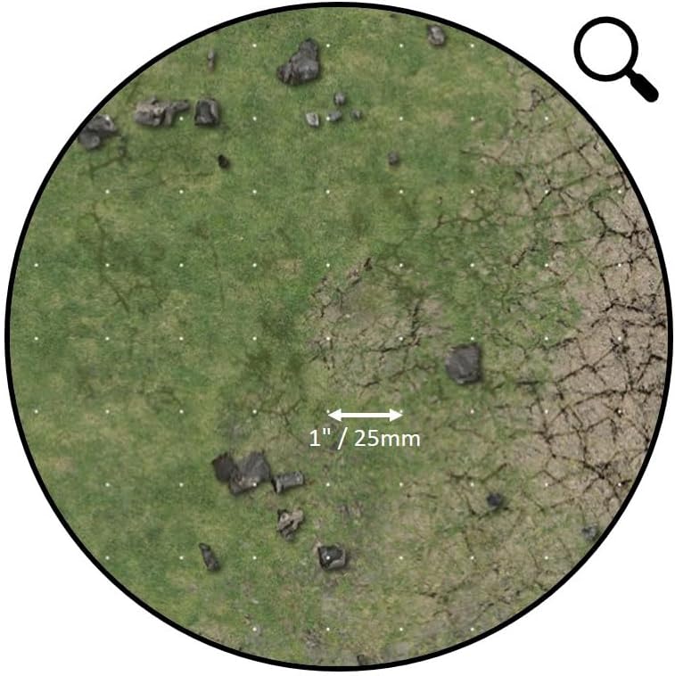 Battle Systems Grassy Fields Gaming Mat 3x3 - Grid