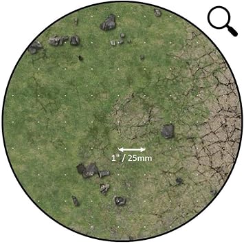 Battle Systems Grassy Fields Gaming Mat 3x3 - Grid