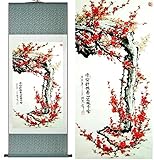 ✅ Le kakemono feng shui est une impression sur soie, il est réalisé de façon artisanale, entièrement à la main. Matière du kakemono: bois, papier, satin et soie.