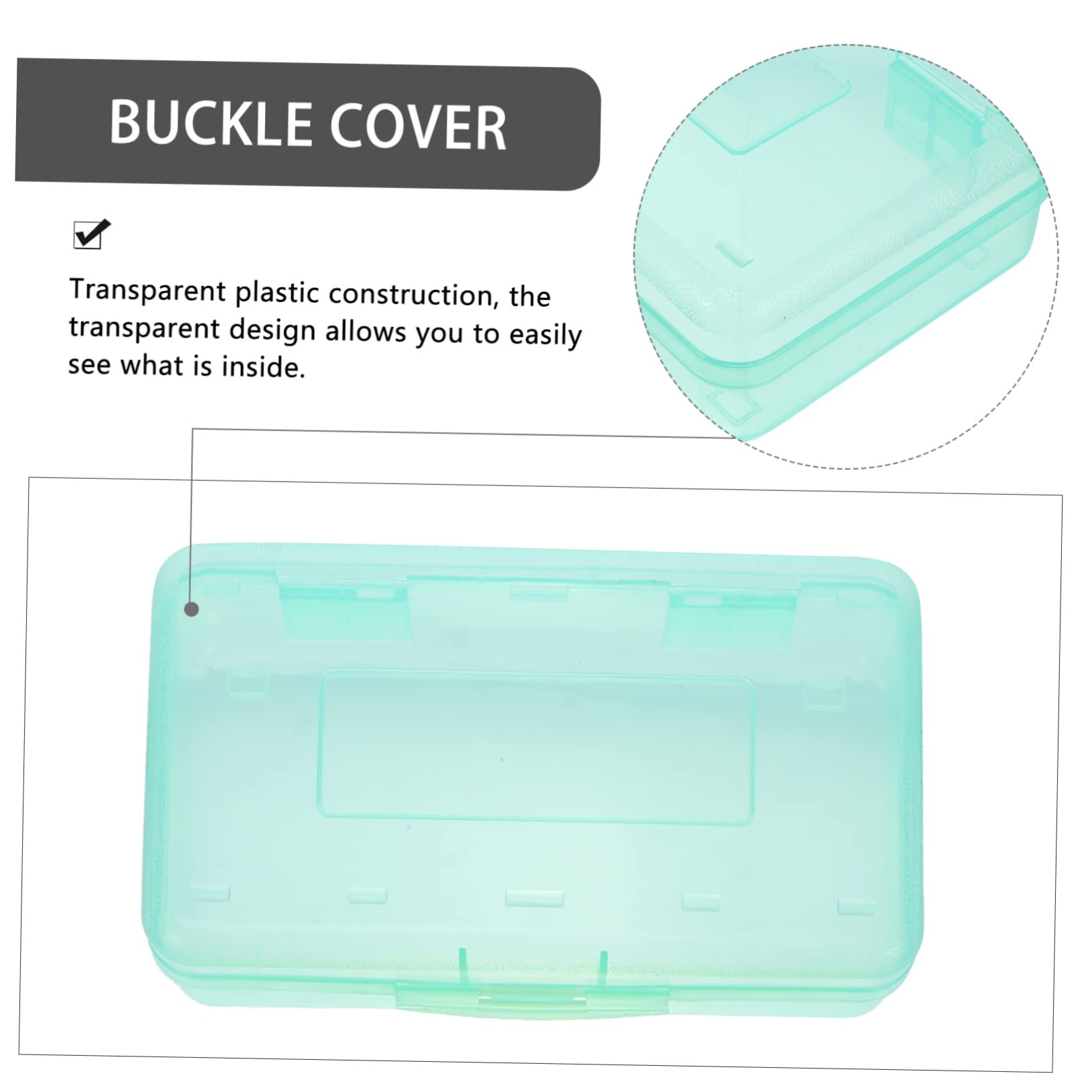 3 Pezzi astuccio matita casse scrivania bacheca portaoggetti astuccii segnapassi stationery box porta cancelleria trasparente Custodia per cancelleria forniture per studenti pp