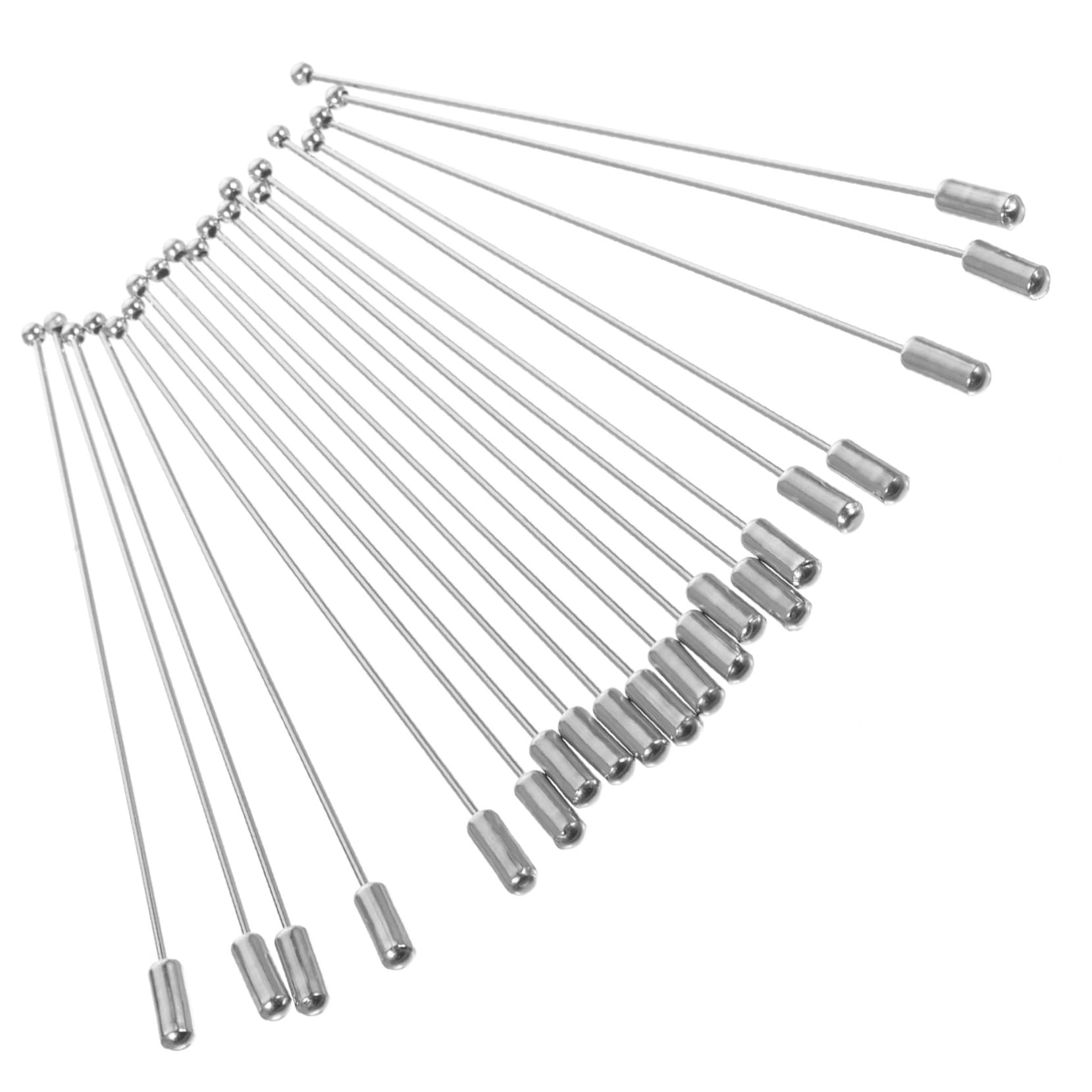 FONDOTIN Brooch Pin Needle Craft 90mm Stick Pins Simple Brooch Stick Clutches for DIY