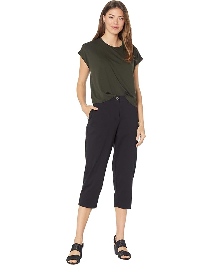 Eileen Fisher Fine Jersey Crew Neck Boxy Top - #4 of 4