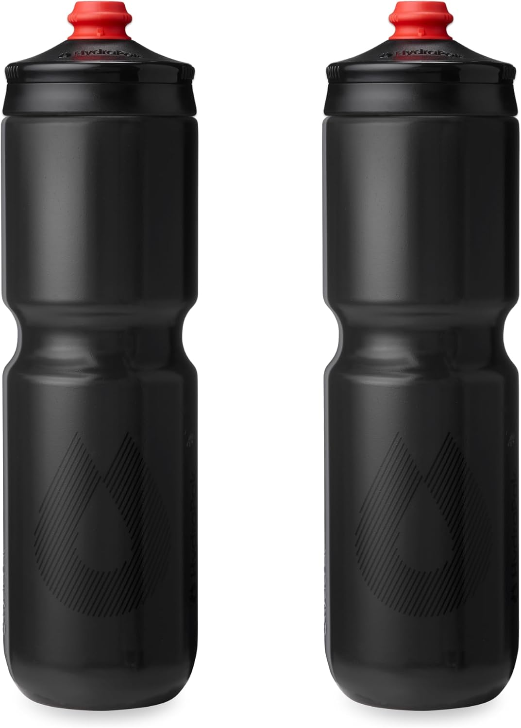 HydraPak Breakaway Surge Lightweight Bike Water Bottle 2-Pack (20oz, 25oz, 30oz) - High Flow, Cycling & Sports Squeeze Bottle